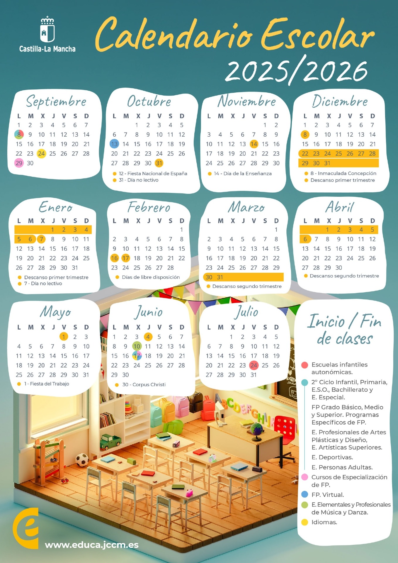 Calendario Escolar 2025-2026